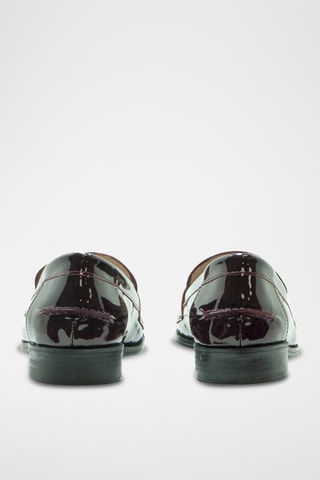 Lakleren Mocassins - Bordeauxrood