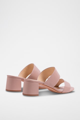 Leren Muiltjes met Hak - Nude