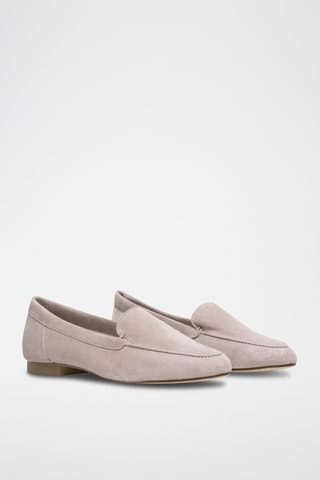 Nubuck Mocassins - Nude
