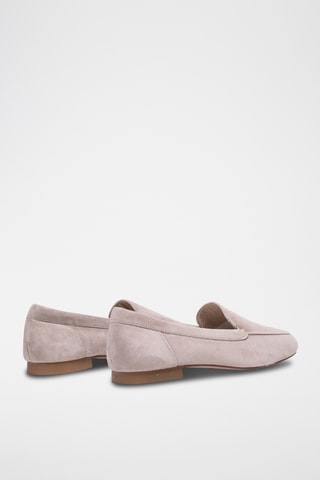 Nubuck Mocassins - Nude