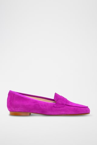 Nubuck Mocassins Ocean-1 - Roze
