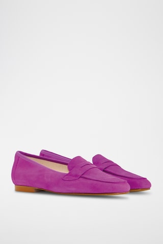 Nubuck Mocassins Ocean-1 - Roze