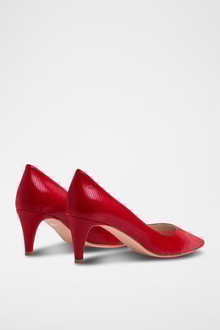 Leren Pumps - Rood