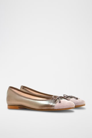 Nubuck Ballerina's - Grijs