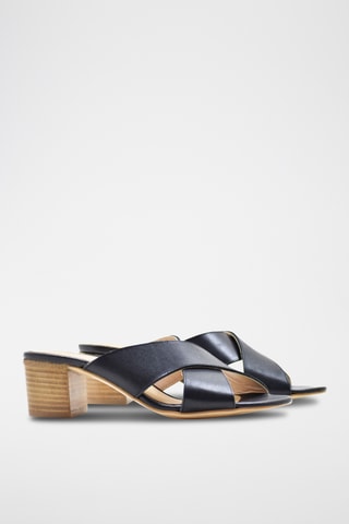 Nappaleren Muiltjes met Hak Colmar - Zwart