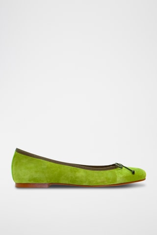 Splitnubuck Ballerina's Bimba - Groen