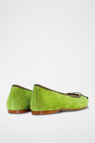 Splitnubuck Ballerina's Bimba - Groen
