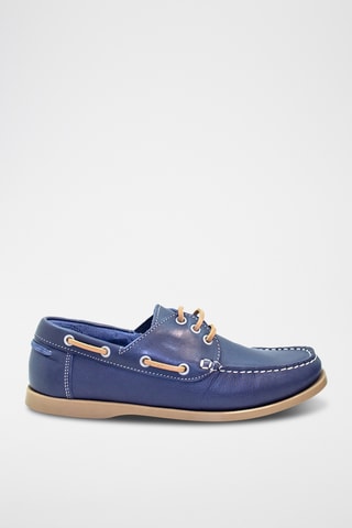 Nappaleren Bootschoenen - Marineblauw