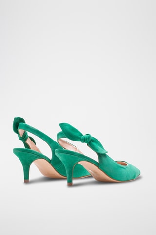 Nubuck Pumps - Donkergroen