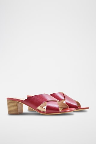 Nappaleren Muiltjes met Hak - Rood