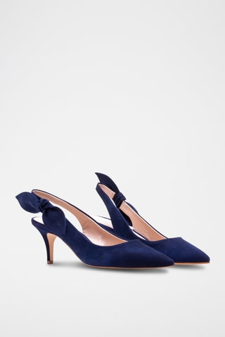 Nubuck Pumps - Marineblauw
