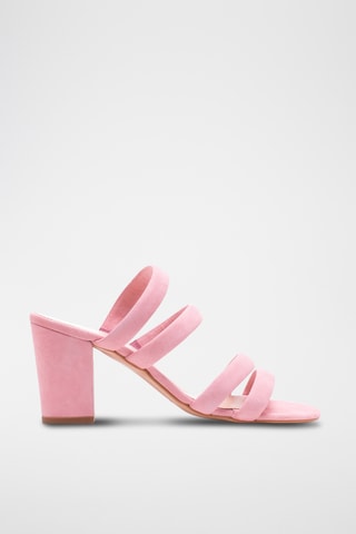 Nubuck Muiltjes met Hak - Lichtgroen