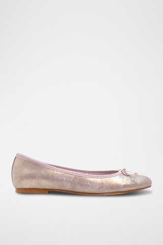 Leren Ballerina’s Bimba - Beige