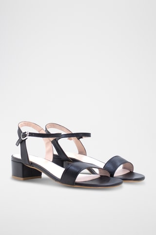 Nappeleren Sandalen met Hak Elle - Zwart