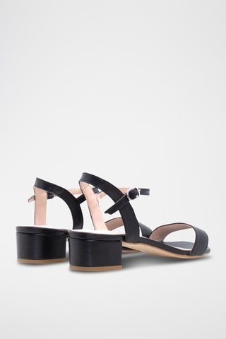 Nappeleren Sandalen met Hak Elle - Zwart