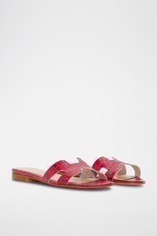 Leren Muiltjes Annetta - Rood