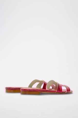 Leren Muiltjes Annetta - Rood