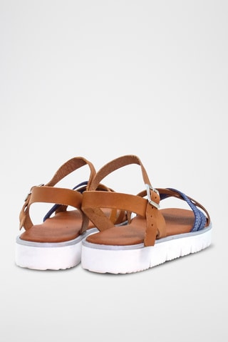 Leren Sandalen Vela - Blauw