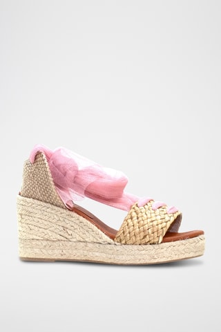 Leren Sandalen met Sleehak Vega - Multicolor