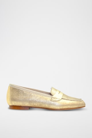 Leren Mocassins Ocean-1 - Zilverkleurig