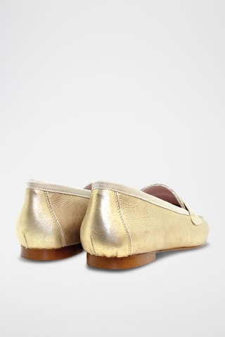 Leren Mocassins Ocean-1 - Zilverkleurig