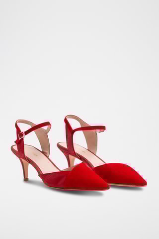 Nubuck Pumps - Rood