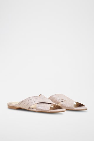 Lakleren Muiltjes Nantes - Beige