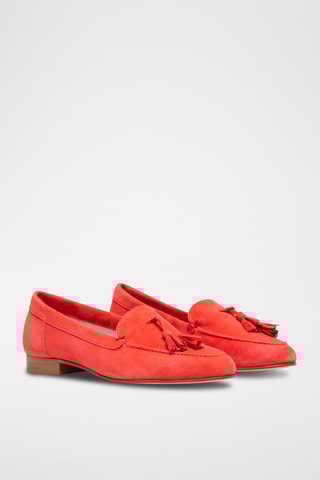 Nubuck Mocassins - Rood