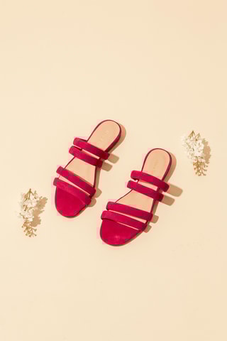 Nubuck Muiltjes - Blauw