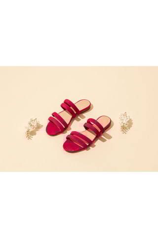 Nubuck Muiltjes - Blauw