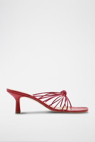 Nappaleren Muiltjes met Hak Annecy - Rood