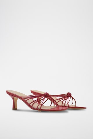 Nappaleren Muiltjes met Hak Annecy - Rood