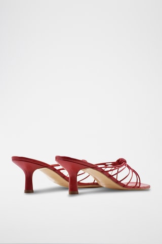 Nappaleren Muiltjes met Hak Annecy - Rood