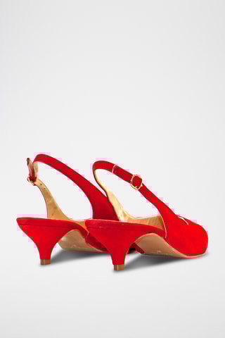 Nubuck Pumps - Rood