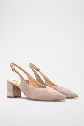 Nubuck Pumps - Nude