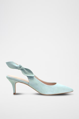 Nubuck Pumps - Lichtgroen