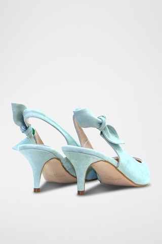 Nubuck Pumps - Lichtgroen