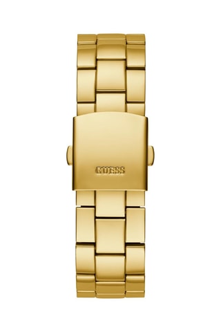 Stalen Quartz Horloge Stature 
Goudkleurig en Zwart