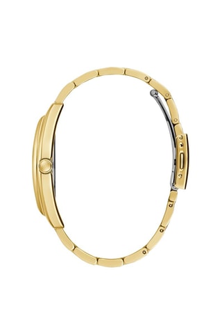 Stalen Quartz Horloge Stature 
Goudkleurig en Zwart