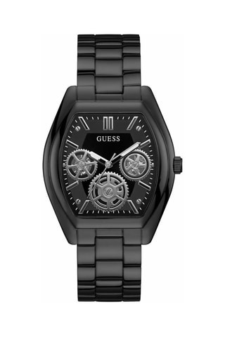 Stalen Quartz Horloge Zwart