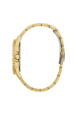 Stalen Quartz Horloge Goudkleurig