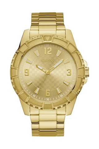 Stalen Quartz Horloge Goudkleurig