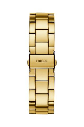 Stalen Quartz Horloge  Goudkleurig