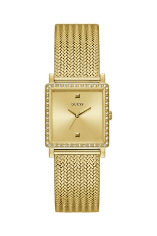 Stalen Quartz Horloge Goudkleurig