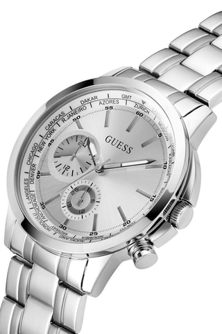 Stalen Quartz Horloge - Zilverkleurig