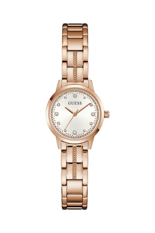 Stalen Quartz Horloge - Roségoudkleurig en Zilverkleurig