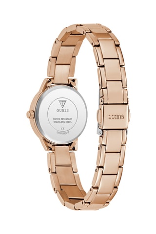 Stalen Quartz Horloge - Roségoudkleurig en Zilverkleurig