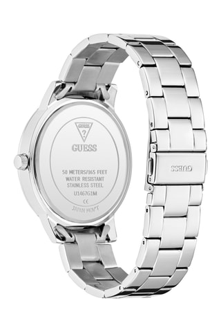 Stalen Quartz Horloge - Zilverkleurig en Zwart