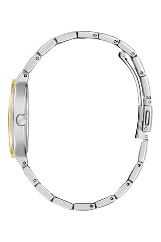 Stalen Quartz Horloge - Zilverkleurig en Goudkleurig