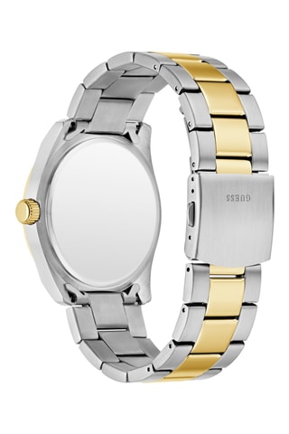 Stalen Quartz Horloge - Zilverkleurig en Goudkleurig